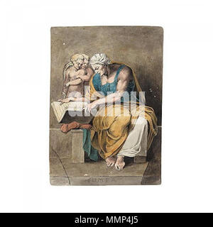 . Inglese: dopo l'Cumaean Sibyl da Michelangelo per la Cappella Sistina . 2 febbraio 2013, 21:15:39. William Blake (1757-1827) nomi alternativi W. Blake; Uil'iam Bleik Descrizione British pittore, poeta, scrittore, teologo, collezionista e incisore, Data di nascita e morte 28 novembre 1757 12 agosto 1827 Luogo di nascita e morte Broadwick Street Charing Cross sede di lavoro London Authority control : Q41513 VIAF:?ISNI 54144439:?0000 0001 2096 135X ULAN:?500012489 LCCN:?n78095331 NLA:?35019221 WorldCat questa è una fedele riproduzione fotografica di un due-dimensionale, di pubblico dominio Foto Stock