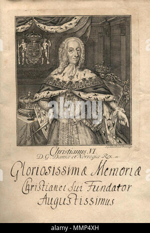 . Dansk: Christian VI. von Dänemark (1699-1746) . Il XVIII secolo. ChristianVI.kat Foto Stock
