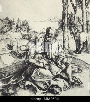 Albrecht Dürer - Ill-Assorted il giovane o l'offerta di amore - WGA7270 Foto Stock