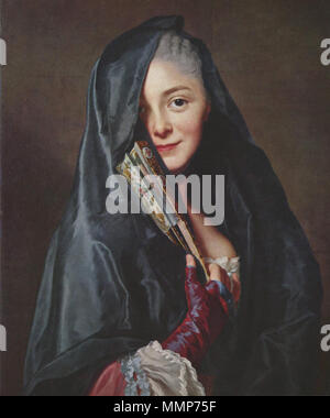 La signora con il velo (l'artista della moglie. 1768. Alexander Roslin 001 Foto Stock