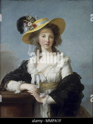 Francese: Yolande-Martine-Gabrielle de Polastron, duchesse de Polignac Yolande-Martine-Gabrielle de Polastron, duchessa de Polignac. 1782. La duchessa de Polignac Foto Stock