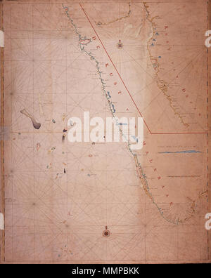 . Nederlands: Titel catalogus Leupe (NA): Kaart van de Kust van Decan van Sualy Rajapoer tot. Bijzonderheden: de kaart è op blauw papier geplakt. Notities tergo: XXIX.. Inglese: titolo nel catalogo Leupe (NA): Kaart van de Kust van Decan van Sualy Rajapoer tot. Indicazioni: la mappa è stata incollata su carta blu. Note su retromarcia: XXIX.. Nederlands: Kaart van de kust van Malabar en van de kust van Decan inglese: Mappa della Costa di Malabar e la costa di Decan . tra il 1756 e il 1780. Creatore:Johannes Van Keulen II Nederlands: Johannes Van Keulen II (toegeschreven aan) Inglese: Johannes Foto Stock