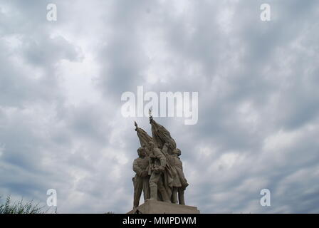 Il memorial vicino Kalach sul Don dove le forze russe infine circondano l'esercito tedesco nel novembre 1942 durante combattimenti sul fronte orientale Foto Stock