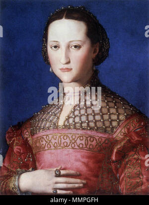 Ritratto di Eleonora di Toledo. 1543. Angelo Bronzino - Eleonora di Toledo - WGA3248 Foto Stock