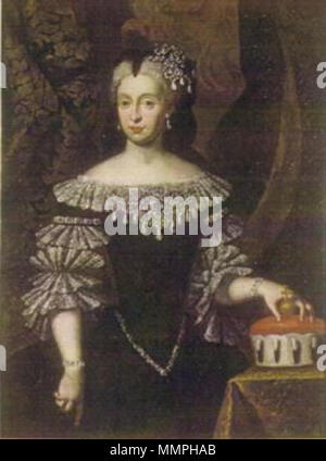 . Inglese: Anna Maria Luisa de' Medici (1667-1743) . circa 1720. Anna Maria Luisa de' Medici attribuito ad Anton Domenico Gabbiani Foto Stock