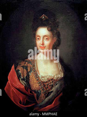 . Inglese: Anna Maria Luisa de' Medici, Electress Palatine (1667-1743) Q29902826. 1700. Anna Maria Luisa van Douven Foto Stock