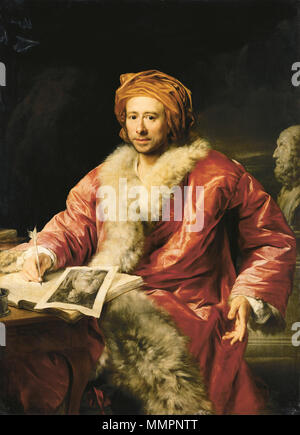 . Ritratto di Johann Joachim Winckelmann (1717-1768) . Agosto 1767. Johann Joachim Winckelmann (Anton von Maron 1768) Foto Stock