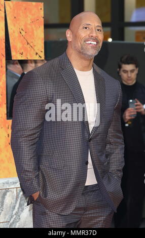 Rampage Premiere europeo a Impero Cineworld, Leicester Square, Londra dotata: Dwayne Johnson dove: Londra, Regno Unito quando: 11 Apr 2018 Credit: WENN.com Foto Stock