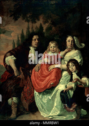 La famiglia Reepmaker di Amsterdam. 1669. Bartholomeus van der Helst - De familie Reepmaker Foto Stock