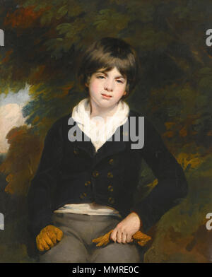 Ritratto di un ragazzo, ha detto di essere maestro Barker Sir William Beechey - Ritratto di un ragazzo, ha detto di essere maestro Barker Foto Stock