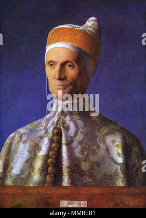 Il Doge Leonardo Loredan. dopo il 1501. Giovanni Bellini - Ritratto del Doge Leonardo Loredan Foto Stock