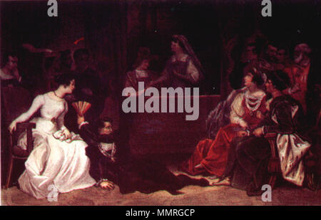 . Atto III dell'Hamlet di Shakespeare: King Claudius e il teatro. . Data sconosciuta. Achille Devéria (1800-1857) Descrizione pittore francese e litografo fratello di Eugène Devéria Data di nascita e morte 6 Febbraio 1800 23 dicembre 1857 Luogo di nascita e morte Parigi Parigi sede di lavoro Parigi competente controllo : Q728173 VIAF:?9845516 ISNI:?0000 0000 8355 7146 ULAN:?500008053 LCCN:?nr87000853 WGA:?DEVÉRIA, Achille-Jacques-Jean-Marie WorldCat e Louis Boulanger (1806-1867) nomi alternativi Louis Candide Boulanger Louis-Candide Boulanger louis boulanger L. Boulanger descri Foto Stock