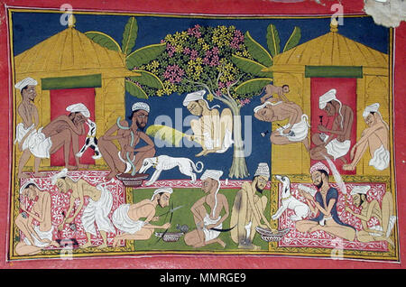 . Inglese: Visualizza artista: Pemji Data di creazione: ca. 1790 Dimensioni display: 8 1/16 in. x 11 7/8 in. (20,5 cm x 30,2 cm) Linea di credito: Edwin Binney terza raccolta numero di adesione: 1990.642 Collezione: <a href='http://www.sdmart.org/art/our-collection/asian-art' rel="nofollow">Il San Diego Museum of Art</a> . Il 6 settembre 2011, 14:29:34. Inglese: thesandiegomuseumofartcollection mangiatori Bhang prima due capanne (6124556163) Foto Stock