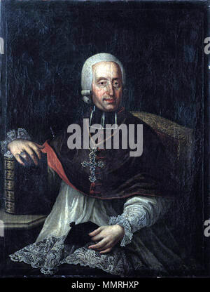 Il Vescovo Mathias Franz conte di Chorinsky Barone di Ledske, primo Vescovo di Brno, Repubblica Ceca (1720-1786). circa 1801. Il Vescovo Mathias Franz conte di Chorinsky Barone di Ledske Foto Stock