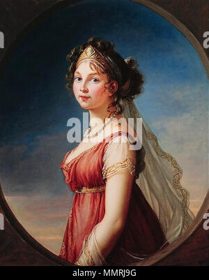 Élisabeth Louise Vigée Le Brun - Luise von Mecklenburg-Strelitz, regina di Prussia 1802 Foto Stock