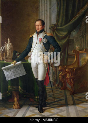 Inglese: Ritratto di Giuseppe Bonaparte (1768-1844), re di Neapel Français : Portrait de Giuseppe Bonaparte, roi de Napoli . 1808. Giuseppe Bonaparte (da Wicar) Foto Stock