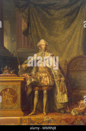 . Inglese: Ritratto di Christian VII di Danimarca (1749-1808) . prima di 1775. Christian VII di Danimarca Foto Stock