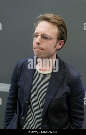 Torino, Italia. Il 12 maggio 2018. Torino. Joshua Cohen alla Fiera del libro. Nella foto: Joshua Cohen Credit: Indipendente Agenzia fotografica/Alamy Live News Foto Stock