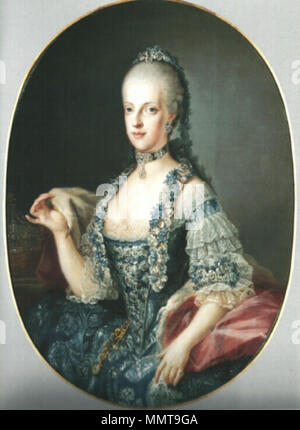 . Ritratto di Maria Carolina d'Austria (1752-1814) . Il XVIII secolo. Maria Karolina d'Austria Regina Foto Stock