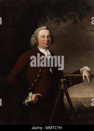 . Ritratto di James Danielle (1716-1772), ingegnere britannico James Danielle. 1770. Danielle James da Francesco Parsons Foto Stock