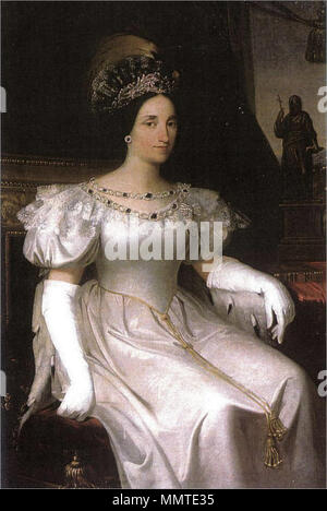 Ritratto di Maria Beatrice vittoria di Savoia (1792-1840). Xix secolo. Maria Beatrice Vittoria di Savoia Foto Stock