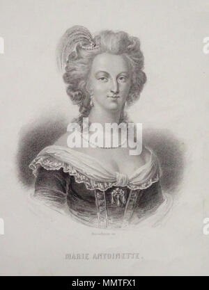 Maria Antonietta. Xix secolo. Bosselman - Marie Antoinette di Austria Foto Stock