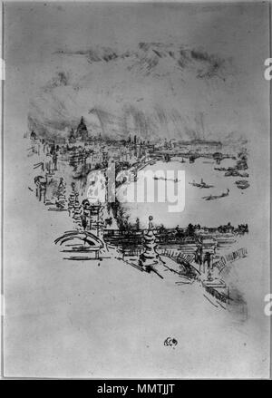 Poco Londra. circa 1896. Il Brooklyn Museum - poco Londra - James Abbott McNeill Whistler Foto Stock