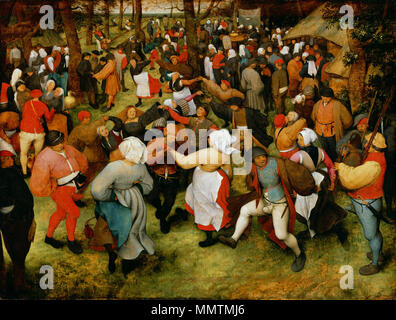Il ballo di nozze. circa 1566. Pieter Bruegel de Oude - De bruiloft dans (Detroit) Foto Stock
