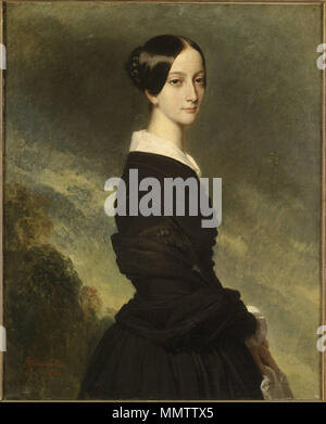 Ritratto di Francisca del Brasile, Principessa di Joinville (1824-1898). 1844. Francisca de braganca Foto Stock