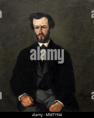 Un10482.jpg Paul Cézanne (francese, 1839 - 1906 ), Antony Valabrègue, 1866, olio su tela, la raccolta del sig. e della sig.ra Paolo Mellon Paul Cézanne - Antony Valabrègue Foto Stock