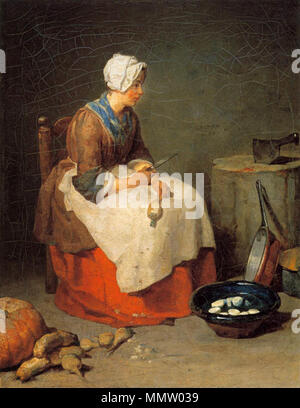 Jean Siméon Chardin - La Cucina - Cameriera04763 WGA Foto Stock