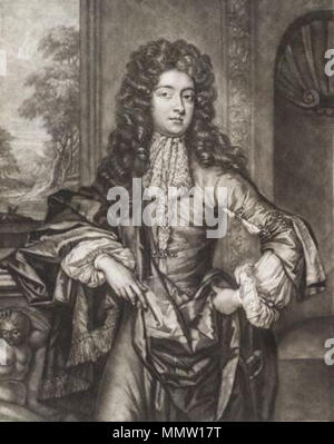 . Charles FitzCharles w:Charles FitzCharles, 1° Conte di Plymouth . circa 1689. pub. John Smith (morto 1743) CharlesFitzCharlesPegge Foto Stock