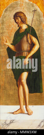 . Italiano: Cima da Canegliano, Polittico di Olera, San Giovanni Battista di Cima da Canegliano, Polittico di Olera, di San Giovanni Battista Foto Stock