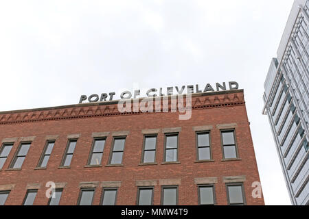 Il porto di Cleveland sede ad ovest sulla 9th Street nel centro di Cleveland, Ohio. Foto Stock