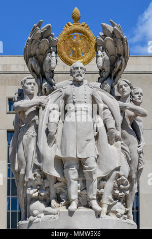 George Gordon Meade Memorial, a Washington D.C. in onore di George Meade, una carriera ufficiale militare dalla Pennsylvania che è meglio conosciuto per la sconfitta di G Foto Stock