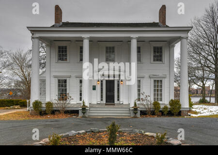 Il capitano Henry Hogg Biddle's grand mansion a 70 Satterlee Street a Staten Island, New York City. Essa fu costruita sull'acqua"s bordo tra 1840-18 Foto Stock