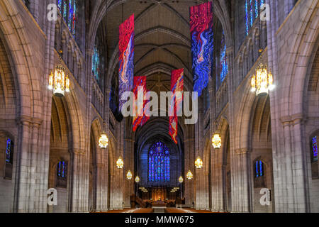 Priceton, New Jersey - 19 Febbraio 2018: l'Università di Princeton, cappella dell università campus principale a Princeton, New Jersey, Stati Uniti Foto Stock