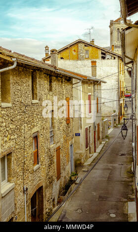 Saint-Nazaire-en-Royans una piccola cittadina francese nel Auvergne-Rhône-Alpes regione Frence Viaggi Foto Stock