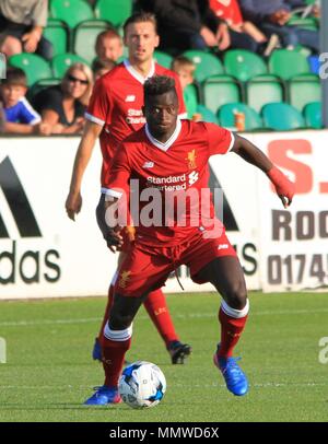 Rhyl, Regno Unito, Rhyl Fc prendere su Liverpool u23s in una partita amichevole, credito Ian Fairbrother/Alamy Foto Stock