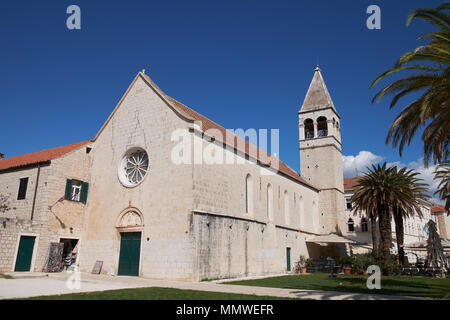La Chiesa e il Convento di San Domenico, Trogir, Dalmazia, Croazia. Foto Stock