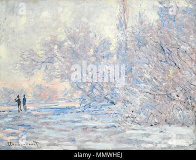 CLAUDE MONET 1840 - 1926 LE GIVRE À GIVERNY Foto Stock