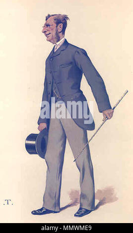 . Inglese: caricatura del Vice Ammiraglio Sir John Edmund Commerell VC. Leggere la didascalia "Un Jingo'. . 1881. Théobald Chartran (1849-1907) nomi alternativi " T " Descrizione del pittore francese Data di nascita e morte 20 Luglio 1849 16 Luglio 1907 Luogo di nascita e morte Besançon Neuilly-sur-Seine sede di lavoro Londra Francia competente controllo : Q922670 VIAF:?ISNI 32266886:?0000 0000 6661 5519 ULAN:?500015217 LCCN:?nr91029509 GND:?1038763061 WorldCat John Edmund Commerell Vanity Fair 24 Dicembre 1881 Foto Stock