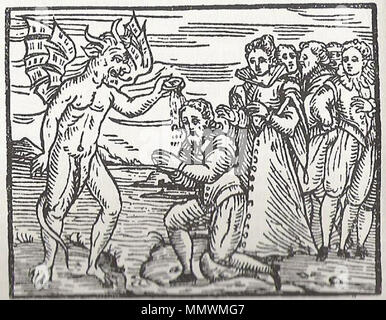 . Incisione su legno 2 dal Compendio Maleficarum . 1608. Derek Smootz CompendiumMaleficarumEngraving2 Foto Stock