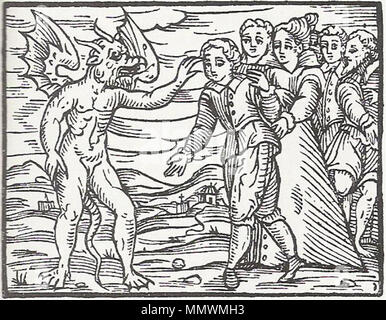 . Incisione su legno 7 dal Compendio Maleficarum . 1608. Derek Smootz CompendiumMaleficarumEngraving7 Foto Stock