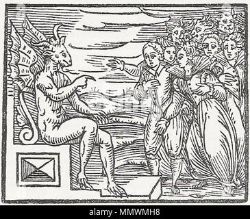 . Incisione su legno 8 dal Compendio Maleficarum . 1608. Derek Smootz CompendiumMaleficarumEngraving8 Foto Stock