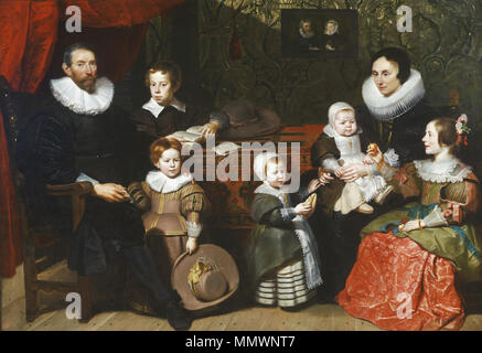 Ritratto di Anthony Reyniers e la sua famiglia. 1631. Cornelis de Vos - Ritratto di Anthony Reyniers e la sua famiglia Foto Stock