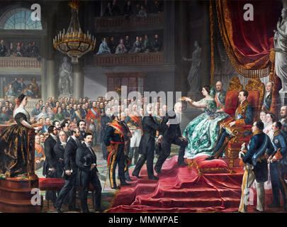 Coronación de Don Manuel J. Quintana (Palacio del Senado de España) Foto Stock