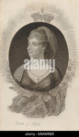 . Inglese: Ritratto di Maria Carolina d'Austria (1752-1814) . 1807. Craig, dopo - Maria Carolina regina di Napoli Foto Stock