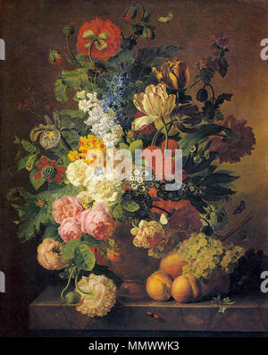 Fiore ancora in vita. 1811. Dael, Jan Frans van - Flower Still Life - 1811 Foto Stock