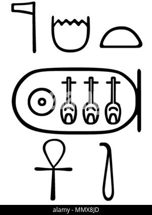 42.56 Anonimo (egiziano). 'Scarab di Neferu-Re", 1479-1458 A.C. rosso intenso corniola. Walters Art Museum (42.56): acquistato da Henry Walters. - Egiziano scarabeo di Neferu-Re - Walters 4256 - impressione dettaglio Foto Stock